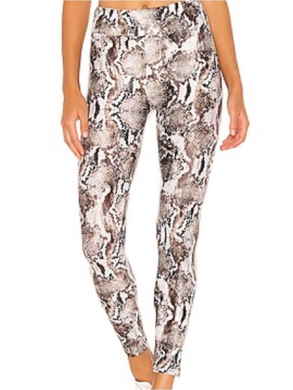 Koral - L Snake Print Reptile Leggings - Brown/White - great quality